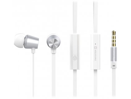 Swissten Sluchátka Earbuds Dynamic Ys500 Stříbrno/Bílé