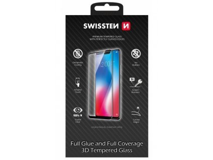 Swissten sklo Ultra Durable 3D FullGlue Glass pro Apple iPhone 14 Pro černé