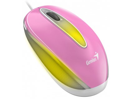 GENIUS DX-Mini Sakura Pink/ drátová/ 1000 dpi/ USB/ růžová/ RGB LED