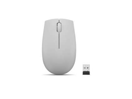 Lenovo myš 300 Wireless Compact (Cloud Grey = šedá) s baterií