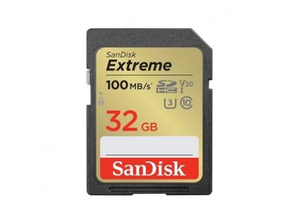 SanDisk Extreme SDHC 32GB 100MB/s V30 UHS-I U3