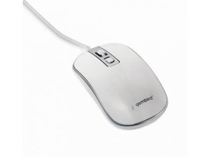 Gembird Myš MUS-4B-06, USB, bílo-stříbrná