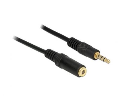 Delock prodlužovací kabel Audio Stereo Jack 3.5 mm samec / samice IPhone 4 pin 0,5 m