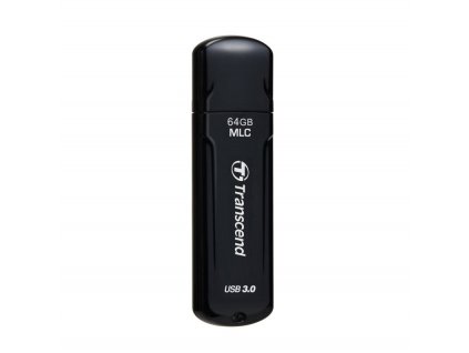 Transcend 64GB JetFlash 750, USB 3.0 flash disk, MLC, LED indikace, černý