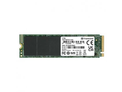 TRANSCEND TS1TMTE115S 1TB, M.2 2280,PCIe Gen3x4, NVMe, TLC, DRAM-less