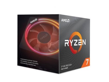 AMD cpu Ryzen 7 3700X AM4 Box (8core, 16x vlákno, 3.6GHz / 4.4GHz, 32MB cache, 65W), s chladičem Wraith Prism RGB