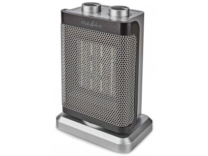 NEDIS keramický horkovzdušný ventilátor PTC/ termostat/ spotřeba 1500 W/ 2 tepelné režimy/ ochrana proti převrácení
