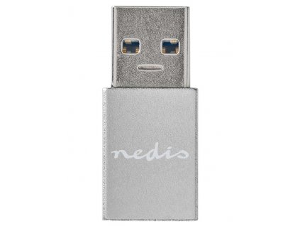 NEDIS PROFIGOLD USB-A/USB 3.2 Gen 1 adaptér/ USB-A zástrčka - USB-C zásuvka/ hliník/ stříbrný/ BOX