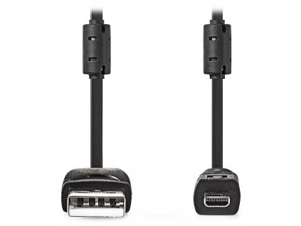 NEDIS kabel USB 2.0/ zástrčka USB-A - zástrčka UC-E6 8-Pins/ pro fotoaparát Panasonic, Fujitsu, Kodak/ černý/ bulk/ 2m