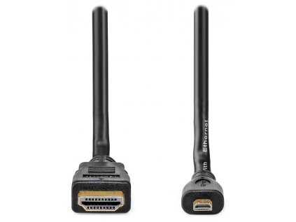 NEDIS High Speed HDMI 1.4 kabel s ethernetem/ 4K@30Hz/ zlacené konektory HDMI-micro HDMI/ černý/ box/ 2m