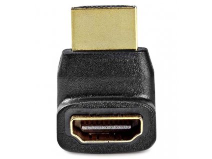 NEDIS adaptér HDMI/ konektor HDMI – zásuvka HDMI/ úhlový 270°/ černý/ box