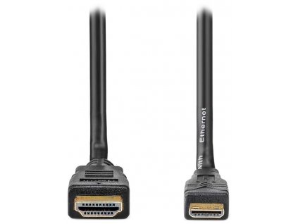 NEDIS High Speed HDMI 1.4 kabel s ethernetem/ 4K@30Hz/ zlacené konektory HDMI-mini HDMI/ černý/ bulk/ 5m