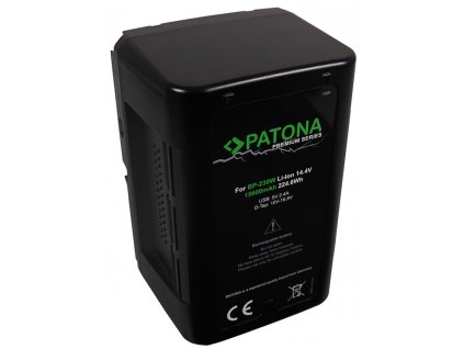 PATONA baterie V-mount pro digitální kameru Sony BP-230W 15600mAh Li-lon 14,4V 225Wh Premium