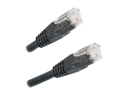 XtendLan Patch kabel Cat 6 UTP 0,25m - černý