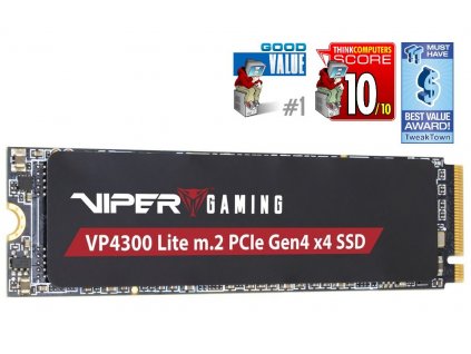 PATRIOT VIPER VP4300 Lite 2TB SSD / Interní / M.2 PCIe Gen4 x4 NVMe / 2280 / DRAMLESS