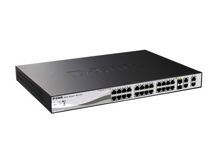 D-Link DES-1210-28P 24x100+2xGbit+2xSFP Smart/PoE+