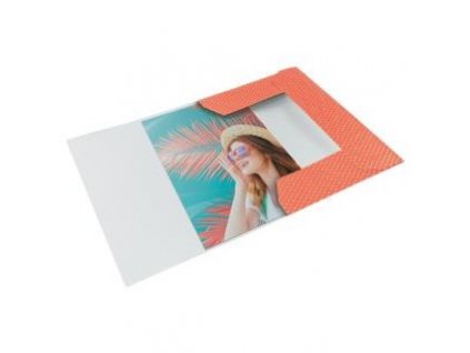 Esselte desky na dokumenty Colour'Breeze, kartonové, korálová
