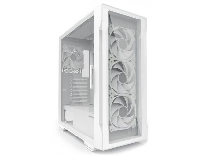 Zalman skříň I3 Neo / middle tower / ATX / 4x120 ARGB fan / 2xUSB 3.0 / 1xUSB 2.0 / skl. přední panel i bočnice / bílá