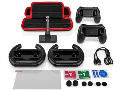 NEDIS herní Starter Kit/ pro Nintendo switch (OLED)/ 13v1/ černý
