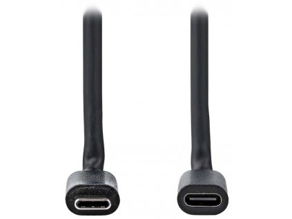 NEDIS prodlužovací kabel USB 3.2 Gen 1/ USB-C zástrčka - USB-C zásuvka/ kulatý/ černý/ bulk/ 1m