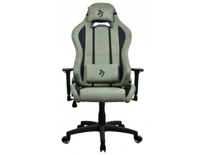 AROZZI herní židle TORRETTA SuperSoft/ látkový povrch/ lesní zelená