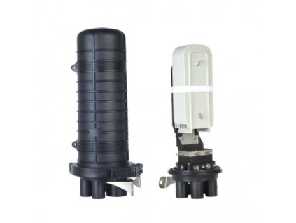 XtendLan Vodotěsná optická spojka, zemní/zeď/stožár, 144 vláken 6x24, 5x prostup, matice, 510x230mm