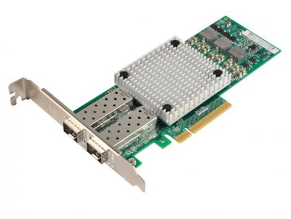 XtendLan PCI-E síťová karta, 2x 10Gbps SFP+, BCM57810S, PCI-E x8, funkční s Mikrotik, low profile