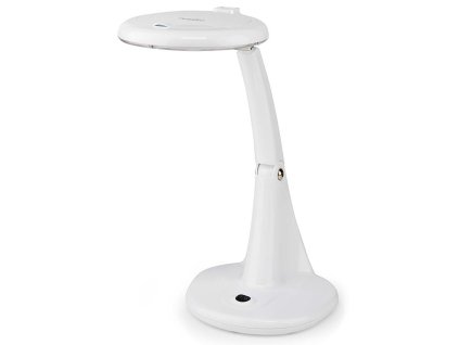 NEDIS zvětšovací stolní LED lampa/ čočka 3 + 12 dioptrií/ spotřeba 6,5 W/ teplota 6500 K/ světelný tok 585 lm/ bílá