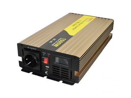 ROGERELE Sinusový měnič napětí REP1500-12, 1500W, 12V, USB port