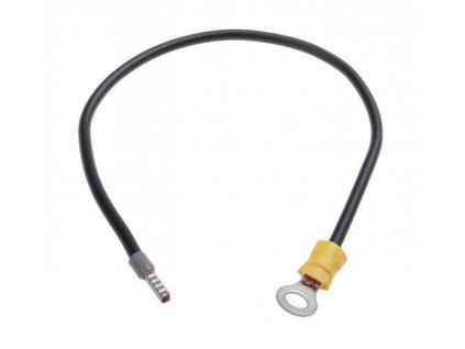 Kabel pro připojení baterie, 50cm, 4mm2, očko M6 - dutinka
