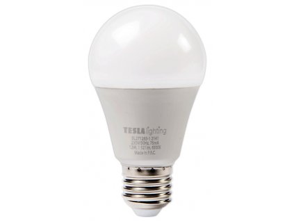 Tesla LED žárovka BULB E27/12W/230V/1521lm/25 000h/6500K studená bílá 220st