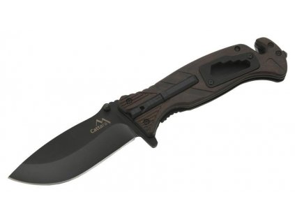 Nůž Cattara BLACK BLADE zavírací s pojistkou 21,7 cm