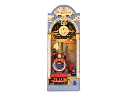 Hračka Robotime Zarážka na knihy miniatura domečku Kouzelné nádraží