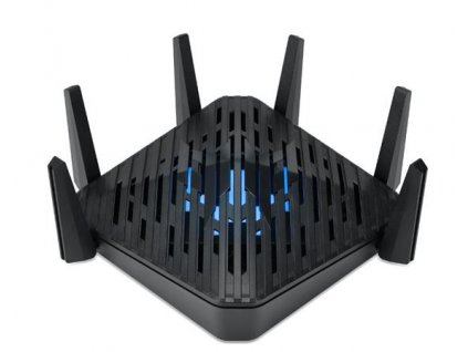 Acer Predator connect W6,router WiFi 6E,802.11 a/b/g/n/ac/ax,až 7800 Mb/s,tri-band (2.4/5/6GHz),1xWAN 2.5Gb/s,4xLAN 1Gb/s,WPS