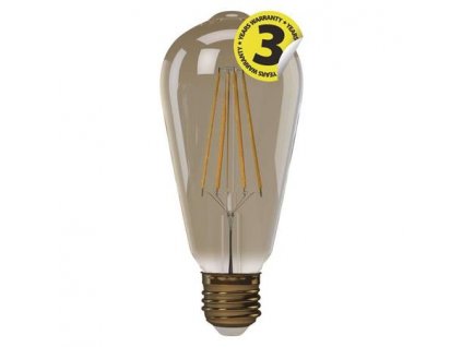 Emos LED žárovka ST64, 4W/34W E27, WW+ teplá bílá+, 380 lm, Vintage, E