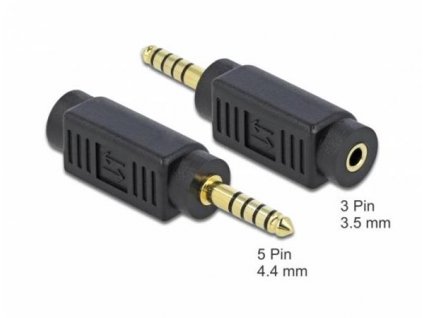 Delock Adaptér Stereo jack samec 4.4 mm 5 pin na Stereo jack samice 3.5 mm 3 pin