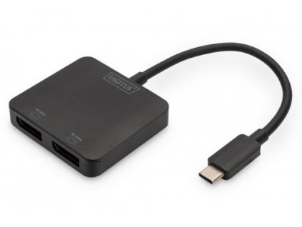 DIGITUS USB-C - 2x DP MST Video Hub DP 1.4, 4K/60Hz