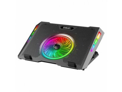 EVOLVEO Ania 16, chladicí podstavec pro notebook 10-17", 5x ventiátor, RGB podsvícení