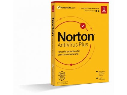 NORTON ANTIVIRUS PLUS 2GB CZ 1uživatel 1 zařízení na 1 rok_CZ box
