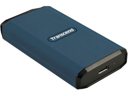 Transcend ESD410C 1TB, USB 20Gbps Type C, Externí odolný SSD disk (3D NAND flash), 2000MB/R, 2000MB/W, modrý