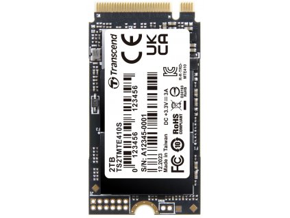 Transcend MTE410S 2TB SSD disk M.2 2242, NVMe PCIe Gen4 x4 5000MB/s R 4300MB/s W