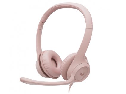 Náhl. sada Logitech Stereo USB Headset H390,růžová