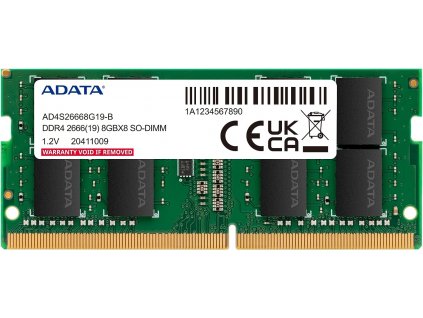 Adata/SO-DIMM DDR4/8GB/2666MHz/CL19/1x8GB