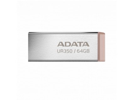 ADATA UR350/64GB/USB 3.2/USB-A/Hnědá