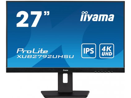 iiyama ProLite/XUB2792UHSU-B5/27''/IPS/4K UHD/60Hz/4ms/Black/3R