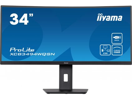 iiyama ProLite/XCB3494WQSN-B5/34''/VA/3440x1440/120Hz/0,4ms/Black/3R