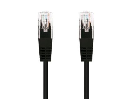 Kabel C-TECH patchcord Cat5e, UTP, černý, 0,25m