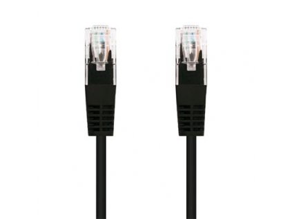 Kabel C-TECH patchcord Cat5e, UTP, černý, 1m
