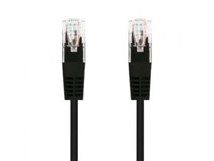 Kabel C-TECH patchcord Cat5e, UTP, černý, 5m