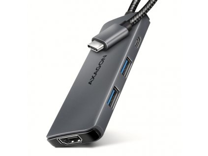 AXAGON HMC-5H8K, USB 5Gbps hub, 2x USB-A, USB-C, HDMI 8k/30Hz, PD 100W, kabel USB-C 15cm